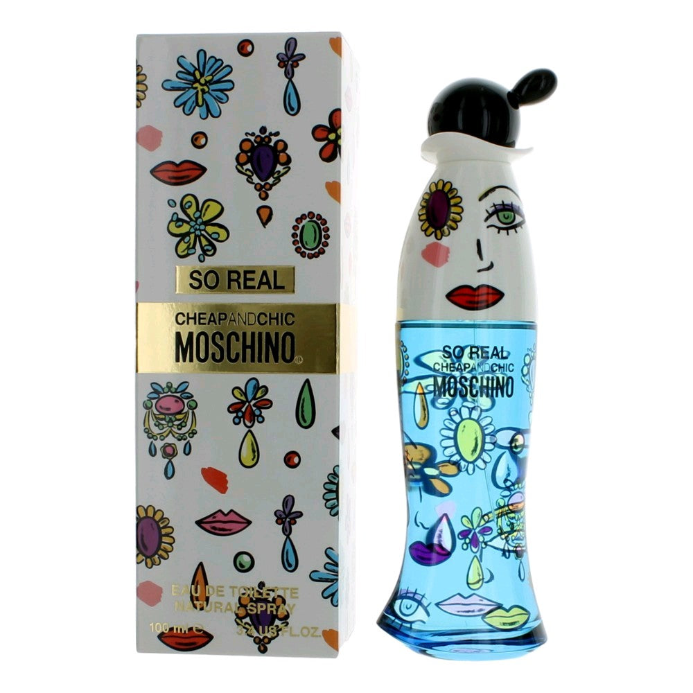 Bottle of Cheap & Chic So Real by Moschino, 3.4 oz Eau De Toilette Spray for Women